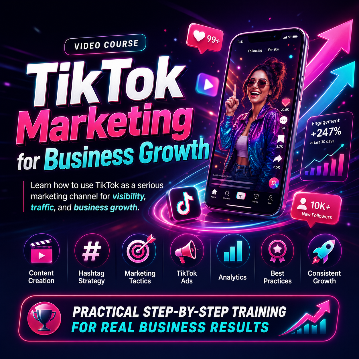 TikTok Marketing for Business Growth Video Course